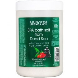BINGOSPA Sól SPA z Morza Martwego - koenzym Q10 i ekstrakt z jagód Goji  1kg
